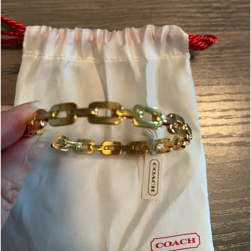 Coach Gold Bangle Bracelet